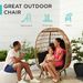 Best Choice Products Oversized Wicker Egg Chair With Steel Frame And 4 Cushions, 440lb Capacity, For Indoor Or Outdoor Use In Patio, Backyard, Or Livi_desvips.com