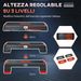 Step Fitness Per Aerobica Regolabile Su 3 Altezze 10-15-20 Cm In Plastica, Nero E Rosso_desvips.com