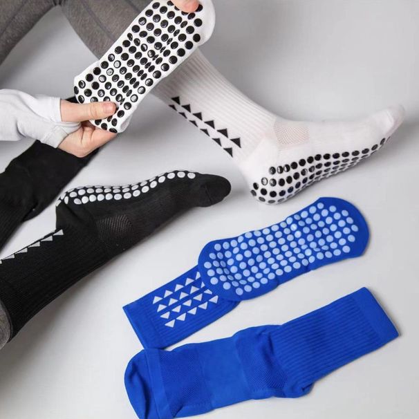Soccer Socks Adult Dotted Thick Towel Bottom Mid Tube Football Socks Men And Women Non Slip Sports Socks_desvips.com