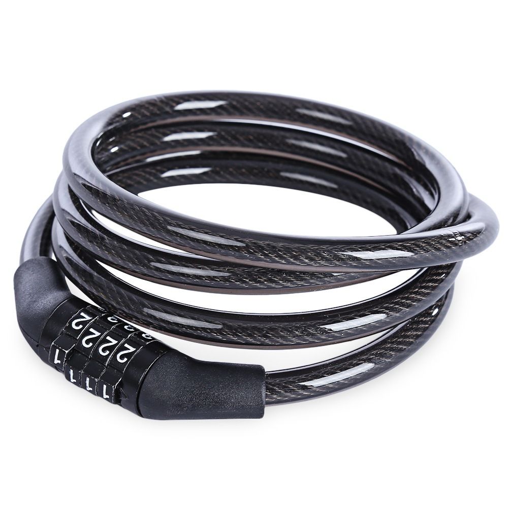 Four-Digit Combination Mountain Electric Bike Cable Chain 532 Bicycle Anti-Theft Lock_desvips.com