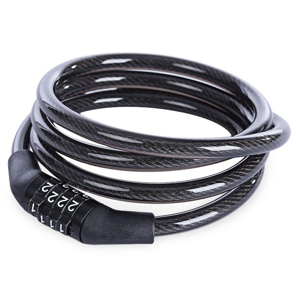 Four-Digit Combination Mountain Electric Bike Cable Chain 532 Bicycle Anti-Theft Lock_desvips.com
