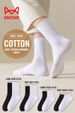 MiiOW 100% Pure Cotton Socks Men Business Dress White Black Long Deodorant Antibacterial Sports Running Short Sock_desvips.com