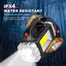 New solar charging multi-functional hand lamp LED light portable searchlight camping light_desvips.com