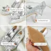 Newest Sier High Heels Wedding Women Dia Pumps Crystal Shoes Rhinestone Pointed Toe Glitter Party Ddmysaturn_desvips.com