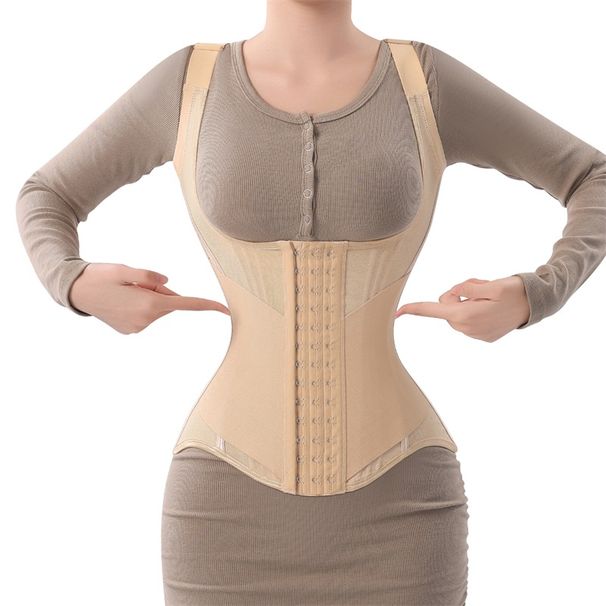 MiiOW U-shaped Corset Women Shaper Waist Trainer Steel Bone Abdomen Beautiful Back Belt Women's Tank Top Shapewear_desvips.com