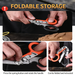 TINSOL Outdoor Tactical Folding Scissors, Multifunctional Rescue Scissors With Seatbelt Cutter And Window Breaker_desvips.com