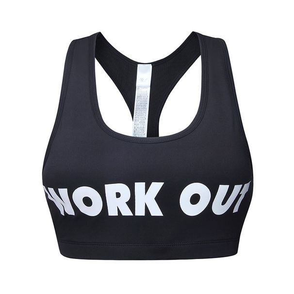 【】Printed Bra For Women Yoga Running Fitness High Elastic Shockproof Gathered Sports Vest_desvips.com