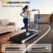 4 In 1 Faltbares Laufband Schreibtisch Leiser Home Office Fitnessläufer Mit Neigungsverstellung Für Zuhause Und Büro_desvips.com