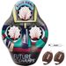 Three Hole Inflatable Football Ball Frame, Children's American Football Throwing Game Target, Inflatable Tumbler Toy_desvips.com