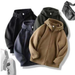 High End Autumn Winter Fleece Hooded Jacket, Versatile, Loose, Casual, Trendy, Thick And Warm Top_desvips.com