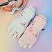Children's Gloves Ski Waterproof Fleece Lined Thickened Outdoor Cycling Sports Cartoon Cute Girls Winter Snow Play_desvips.com