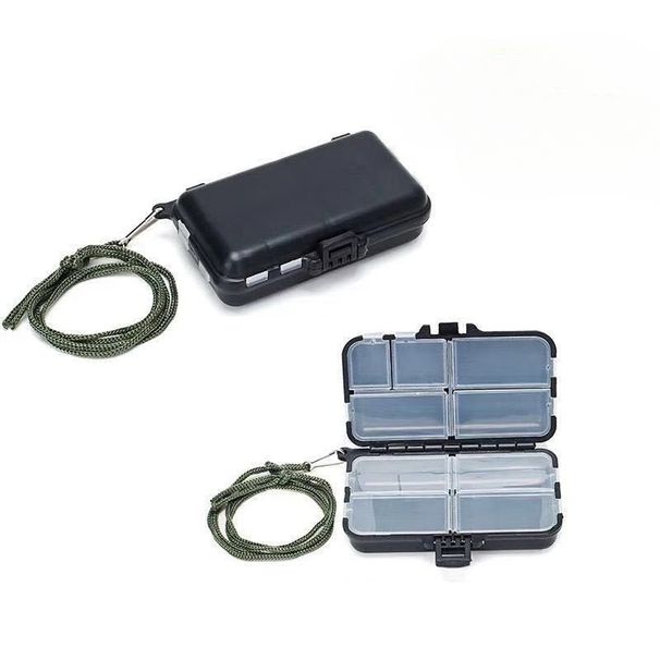 Accessories Double-Sided Small Lure Fish Hook Storage Box Double-Layer Tool Fishing Gear Bait Portable_desvips.com