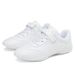 Girls White 6684 Leather Upper Cheer Shoes Breathable Aerobics Sneakers For Teenagers Youth Casual Athletic Footwear_desvips.com