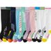 MISS ZUING Seamless Calf Sports Fitness Jump Rope Yoga Women's Compression Socks_desvips.com