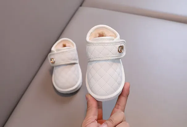 Baby Boys Girls Winter Warm Children's Snow Boots Cutefeet Kids Casual Shoes Anti-slip Outdoor Footwears Plus Cashmere_desvips.com