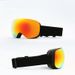 New Ski Goggles Double Layer Anti-Fog Large Spherical REVO Coating UV400 Clip-On Prescription Glasses/HX12 No Holes_desvips.com