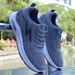 Men's 2025 Spring New Mesh Soft Non-Slip Running Thick Sole Breathable Sports Shoes For Men_desvips.com