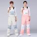 Unisex With Straps, Warm Ski Gear, Snowboard Suit, One-Piece Snow Pants_desvips.com