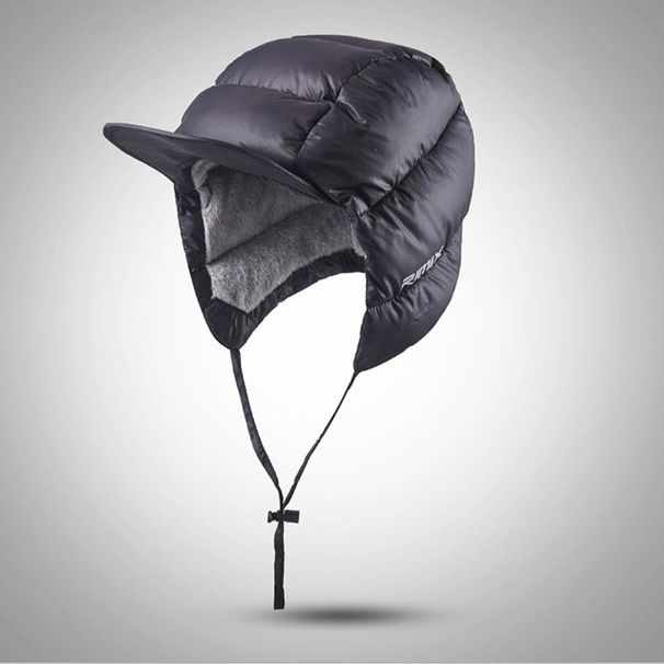 RIMIX Warm Down Hat With Ear Flaps Outdoor Sport Cap Winter Windproof Comfortable Antifreeze For Skiing Climbing Hiking_desvips.com