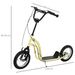 Kinderroller Scooter Tretroller Mit Verstellbarem Lenker, Großen Rädern Und Handbremse Kickscooter 12 Zoll Cityroller Für Jungen Und Mädchen Ab 5 Jahre Bis 100 Kg Metall Beige_desvips.com