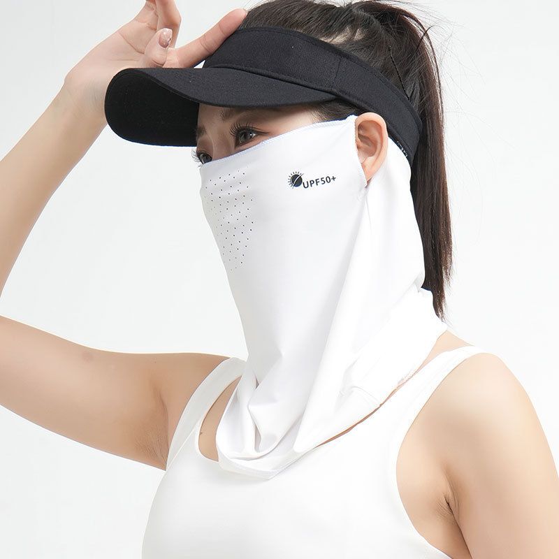 Sun Protection Face Mask For Women, UV Protection Ice Silk Neck Gaiter, Outdoor Cycling Face And Neck Protector, Breathable Sunshade_desvips.com
