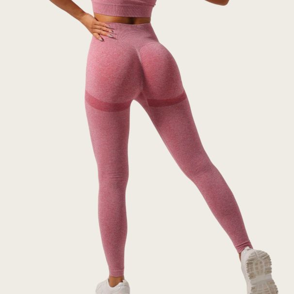 High Waisted Fitness Pants For Women Sexy Peach Hip Lifting Seamless Outerwear Running Yoga Pants Makes Legs Look Longer_desvips.com