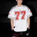 No. 77 Ice Hockey American Short Sleeve Retro Sports High Street Casual Football Basketball Hip Hop Jersey T-Shirt_desvips.com