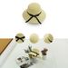 Summer New Fresh Foldable Straw Korean Style Internet Celebrity Versatile Beach Travel Sun Protection Visor Hat_desvips.com