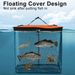 WEIHE Foldable Floating Fish Basket Fishing Net Portable Collapsible Mesh Fishing Bag Fish Storage Bucket Pesca_desvips.com