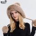 9891 Autumn Winter Women's Pullover With Three Pom-Poms Outdoor Thickened Fleece-Lined Cold-Proof Warm Solid Color_desvips.com