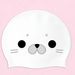 New Little Seal Silicone Swim For Women, Adult Cute High-appearance Waterproof Ear-protecting Swimming Cap_desvips.com