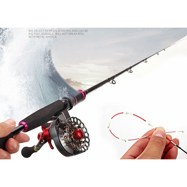 Bofeite Strong Attack Soft Tail Double Slightly Lead 1.1m 1.2m Valve Fishing Raft Rod_desvips.com