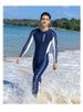 Men's One-piece Sun Protection Swimsuit, Quick Drying Diving Jellyfish Suit, Women's Long Sleeved Plus Size Children's_desvips.com