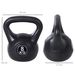 Kettlebell Kugelhantel 8 Kg Gewicht-Hantel Mit Sand Befüllt Für Anfänger Schwarz_desvips.com