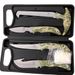 CATCHRO Hunting Knife Set 4 PCS Deer Gutting Kit With Bone Saw, Skinning Knife, And Gut Hook Knife, Includes Gloves And Case, Outdoor Survival Knife S_desvips.com
