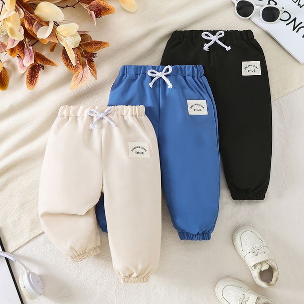 2026 New Cross-Border Spring/Summer Boys' Solid Color Long Sporty Casual Stylish Jogger Pants, Sweatpants Wholesale_desvips.com