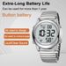 Hearket Atomic Talkig For Blid Elderly Me's Clock Watch With Alarm Radio Cotrolled Wristwatch_desvips.com