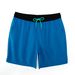 Men's European Style Board Shorts - Water-Resistant & Lined For Beach & Swim (Gusseted Crotch Wide Fit Quick-Dry Black/Blue S-XXL)_desvips.com