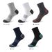 5 Pairs High Quality Lot Men's Casual Breathable Run Sports Male Cotton Winter Black Socks Men Large Size38-43_desvips.com
