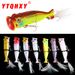 Lure Bait Two Section Fish Bait Water Surface Tie Blood Groove Feather Three Hook Wave Climbing Simulation Bait Hard Bait Fishing Gear_desvips.com