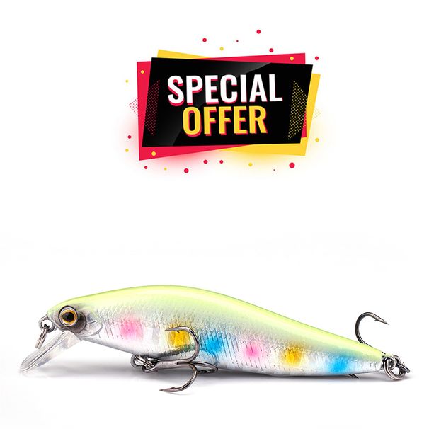 VTAVTA Special Offer 7cm/9cm Black Minnow Trout Lures Slow Sinking Wobblers Crankbaits Fishing Lures(Limited)_desvips.com