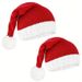 Autumn Winter Cross-Border European And American Hot-Selling Classic Red Christmas Knitted Parent-Child Hat Holiday_desvips.com