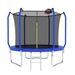 8Ft Basketball Hoop, ASTM Approved Reinforced Type Outdoor Trampoline With Enclosure Net_desvips.com