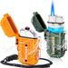 Electric Plasma Lighter And Torch Lighter 2 Pack Outdoor Waterproof Matches Set Includes A Rechargeable Dual Arc Lighter And A Refillable Butane Light_desvips.com