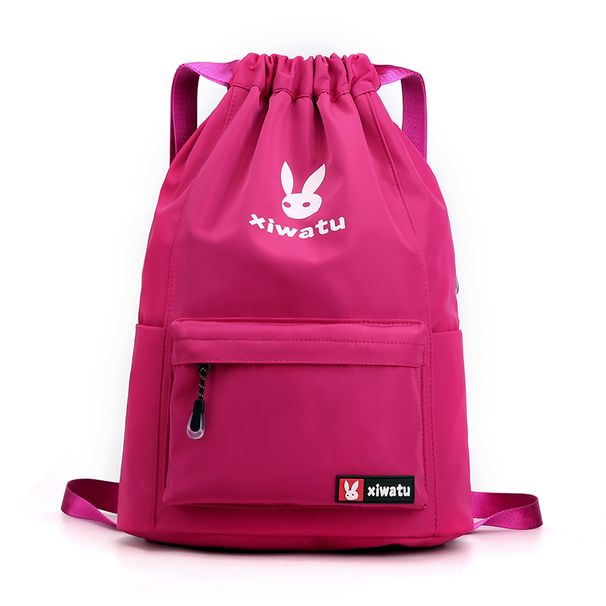 Bag Backpack Thickened Fiess Women's Simple Drawstring_desvips.com
