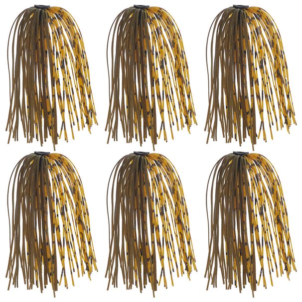 6Pcs Silicone Skirts Fishing Lure Artificial Bait For Spinnerbait Buzzbait Bass Trout Fishing Lure Accessories_desvips.com