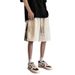 Men's Summer New Trendy Brand Cool Stitching Sports Pants Large Size Loose Straight Casual Five-Point Shorts_desvips.com