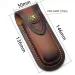 Genuine Cow Leather Fold Knife 2 Sizes With Brass Buckle Knives Pliers Sheath Scabbard Cover Holder Storage Bag Pouch_desvips.com