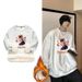 Fleece-Lined Thickened Sweatshirt Men, Round Neck, Loose Fit, Autumn And Winter Trendy Ins Style, Student Warm Lamb Wool_desvips.com