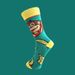 2025d New Style Couple Mid-Calf Personality Cartoon Monkey Men's Sports Socks Straight_desvips.com